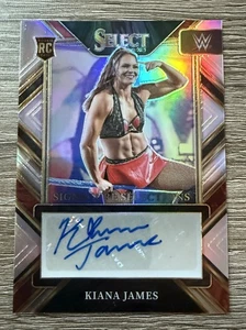 Kiana James 2023 WWE Panini Select Signature Selections Auto Auto Silver Prizm - Picture 1 of 2