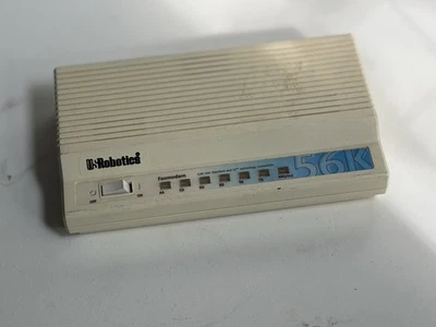 Módem de fax externo US Robotics Sportster V.90 56K modelo 005686-03 usado Foto 1 de 4