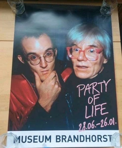 Original Ausstellung Plakat Andy Warhol Keith Haring, Berhorst Museum München - Bild 1 von 1