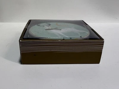 Pier 1 juego en caja de 4 posavasos de reno estilizados verde azulado oro negro gres Nuevo en caja Foto 1 de 4