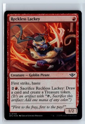 (2x) FOIL Reckless Lackey Outlaws of Thunder Junction MTG Magic the Gathering - Image 1 of 4
