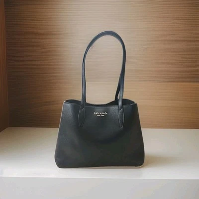 Bolso de Mano Kate Spade Todo el Día Grande de Cuero Negro Cartera de Hombro  Foto 1 de 4