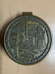 Iron Workers Gold Toned Men’s Money Clip  - Foto 1 di 5