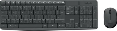 Logitech MK235 Kabellos | Tastatur + Maus Set | QWERTZ DE Layout | Grau | Grade - Bild 1 von 4