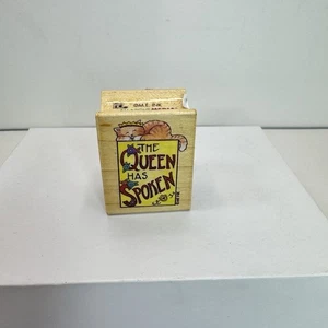 All Night Media 843D Die Königin hat gesprochen Holz Stempel Mary Engelbreit - Bild 1 von 6