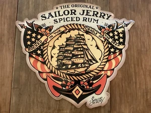 Sailor Jerry Caribbean Spiced Rum Metall Werbeschild Bar Display 28,5 "x 25" - Bild 1 von 10