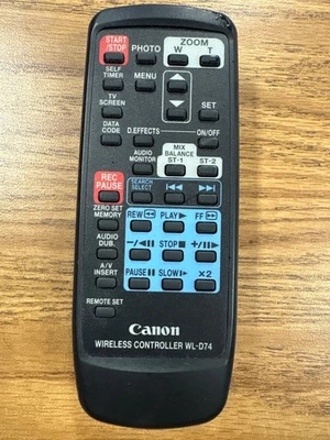 Canon Wireless Controller WL-D74 Remote Control For Camcorder - Image 1 of 4