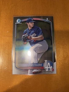 2025 Bowman - 1st Chrome Prospects Jesus Tillero #BCP-117 (RC) - Foto 1 di 2