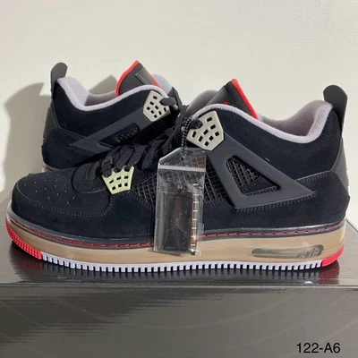 Size 12.5 - Nike Air Jordan Fusion 4 Bred 2009 Sneakers 364342-061 Ship Fast! - Image 1 of 4