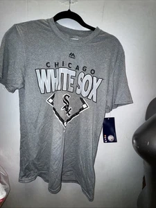 MLB Chicago White Sox Herren sportliches Kurzarm T-Shirt in grau GRÖSSEN NEU - Bild 1 von 8