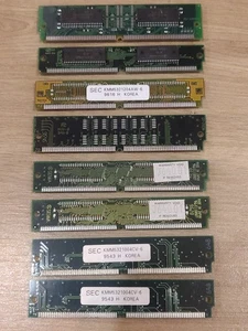 Samsung, Hyundai, Texas Instruments EDO SIMM RAM Job Lot 72 Pin Retro Vintage x8 - Picture 1 of 6