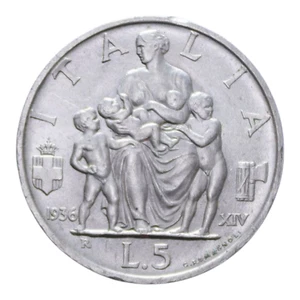 5 LIRE 1936 IMPERO VITT. EMANUELE III - Picture 1 of 2