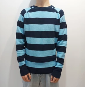 Peak Performance Hombre Jersey Algodón y Nylon Rayas Azul Índigo XL - Imagen 1 de 11