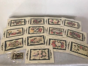 13x Quilt Quilting Pattern VICTORIAN CALLING CARDS Postcard Applique 2000's Set - Picture 1 of 7