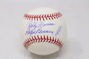 Ralph Branca Bobby Thomson PSA/DNA Signed Auto Giants 2001 World Serie ID:428589 - Picture 1 of 6