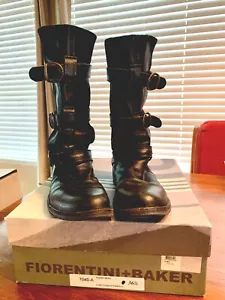 Botas Fiorentini + Baker 6.5. Correa y hebilla negra para moto. Cuero italiano vintage - Imagen 1 de 17