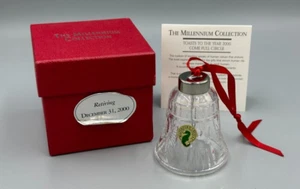 Waterford Crystal Millennium Collection 2000 adorno campana de Navidad en caja - Imagen 1 de 14