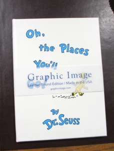 Oh, The Places You'll Go! Dr. Seuss Leather Hardcover New - Picture 1 of 4