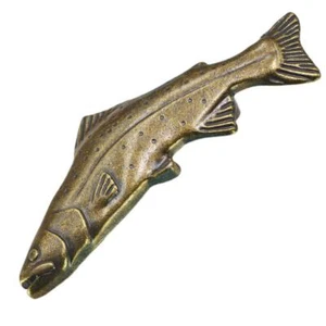Vintage Fish Double-hole Door Handle Dresser Handle Drawer Pull Wardrobe D EDR - Picture 1 of 10