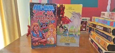 He-Man She-Ra Christmas Special VHS Vintage FunTimeKid /The Last Unicorn VHS ITC - Image 1 of 4