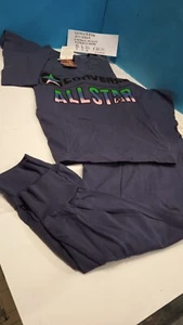 Set Pantalone Lungo Blu e Maglia M/L Cotone Taglia M Converse All Star Vintage - Imagen 1 de 2