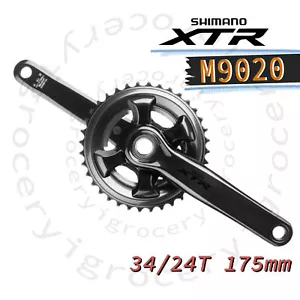 Shimano XTR FC-M9020-2 Guarnitura Doppia Trail 11 Velocità 34/24T 175mm MTB NUOVA - Foto 1 di 1
