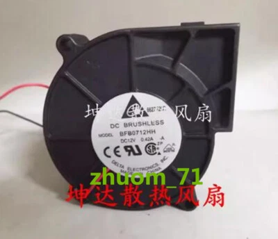 1PC DELTA BFB0712HH 7525 12V 0.42A 7.5CM Turbofan blower - Image 1 of 2
