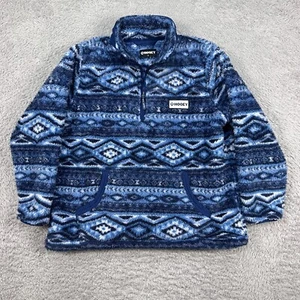 Hooey Youth Medium Pullover Sweatshirt Aztec Fleece Blue White HJ077BUTN-Y - Picture 1 of 10