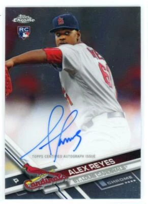 2017 Topps Chrome Rookie Autographs Alex Reyes RC Auto Cardinals #RA-AR - Image 1 of 2