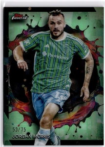 Jordan Morris 2024 Topps Finest MLS Green Refractor #240 Seattle Sounders #53/75 - Picture 1 of 2