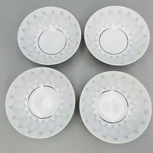 Lot 4 Rosenthal Bjorn Wiinblad Ballet Lotus Fruit Dessert Bowls Blue Germany - Picture 1 of 6