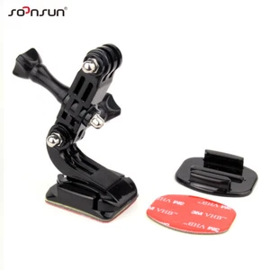 Helmet Front Adhesive Mount Bracket J-Hook Buckle for GoPro Hero 10 9 8 7 6 5 4 - Picture 1 of 8