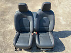 MG MG3 1.5 VTI LUX FRONT &amp; REAR FULL BLACK LEATHER &amp; RED STITCHING SEATS SET 040