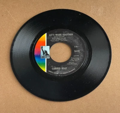 CANNED HEAT LET'S WORK TOGETHER/I'M HER MAN LIBERTY 45 56151 - Image 1 of 2