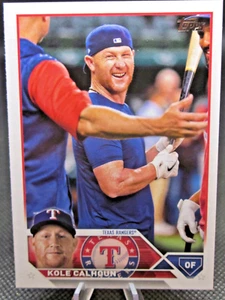 2023 TOPPS SERIES 2 #512 KOLE CALHOUN SSP GOLDEN MIRROR VARIATION TEXAS RANGERS - Bild 1 von 2