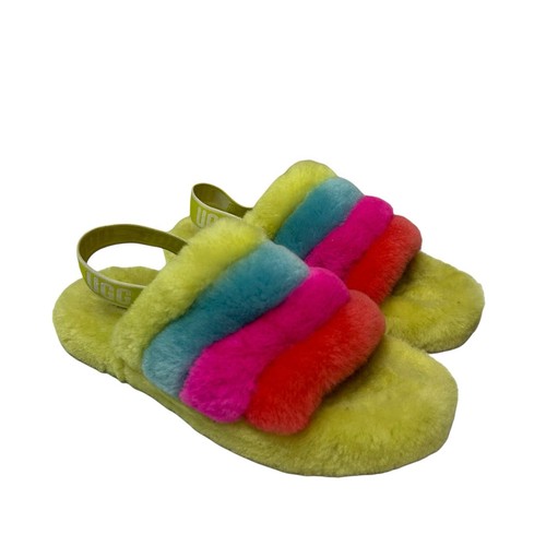 Sandali UGG fluff yeah scivoli big kids big bambina multicolore taglia US 4 EU you 36