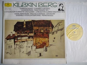 BOULEZ CONCDUCTS BERG CHAMBER CONCERTO, PIANO SONATA, 4 PIECES DG 413 798 - Picture 1 of 5