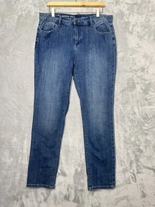 Laurie Felt Classic Boyfriend Jean Womens 12 Medium Blue Mid Rise Stretch Pocket - Picture 1 of 14