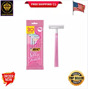 BIC Silky Touch Women's Disposable Razors, 10 Count, 2 Blades, Pastel - Picture 1 of 8