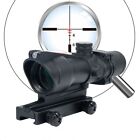 4X32 Fiber Source Red Illuminated Etched Reticle Scope For Hunting Rifle