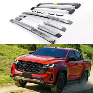 4Pcs for Mazda BT-50 2020-2025 Side Roof Rail Rack Cross Bar Accessories - Picture 1 of 7