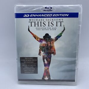 This Is It - Michael Jackson Biography (Blu-ray 3D Enhanced Edition) Sealed New