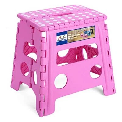 Acko Folding Step Stool - 13 inch Height Premium Heavy Duty Foldable Stool for - Image 1 of 4