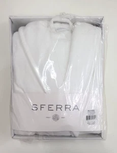 Sferra Milford 6290 Bath Robe L/XL White 100% Cotton - Picture 1 of 6