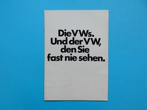 Prospekt - VW - K 70, Käfer / 1302 S, Karman Ghia, 1600, 411 E, BusT2 - 08/71 - Bild 1 von 23