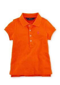NWT Polo Ralph Lauren Toddler or Little Girls Mesh Polo Pony Logo Shirt