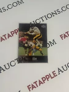 1997 Upper Deck Legends Autografi #AL72 Jack Ham ON CARD Auto Steelers - Foto 1 di 3