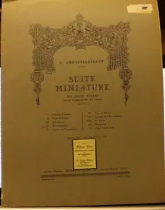 Clarinet & Piano Suite Miniature #4 "Bal Champetre" A. Gretchaninoff New - Picture 1 of 4