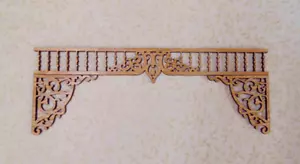 Dollhouse Miniature 1:12 scale Oak fretwork - Picture 1 of 1