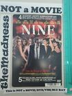 Nine Backer Card NOT A DVD/MOVIE Penelope Cruz Fergie Kate Hudson Nicole Kidman